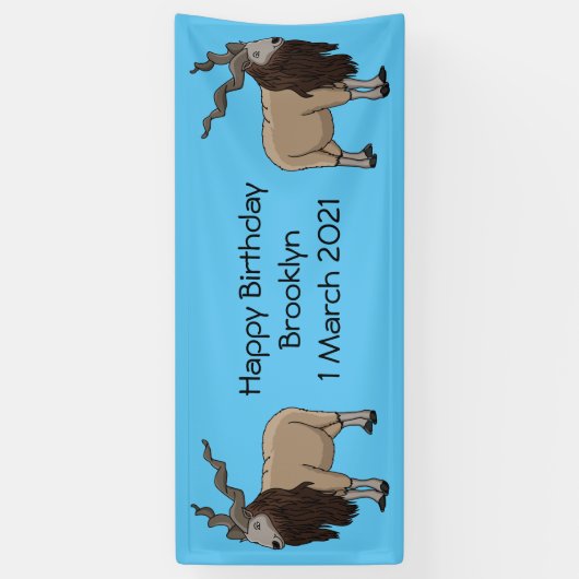 Afbeelding van de cartoon van geit van de markt spandoek (Verticaal)