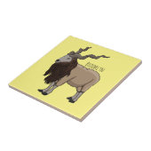 Afbeelding van de cartoon van geit van de markt tegeltje (Zijkant)