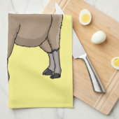 Afbeelding van de cartoon van geit van de markt theedoek (Quarter Fold)