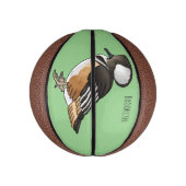 Afbeelding van de cartoon van gekookte merganser v basketbal (Verticaal)