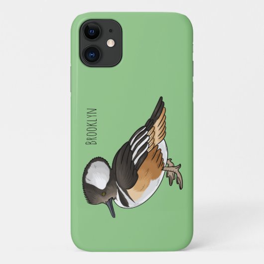 Afbeelding van de cartoon van gekookte merganser v Case-Mate iPhone case (Achterkant)
