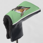 Afbeelding van de cartoon van gekookte merganser v golfheadcover (3/4 voorkant)