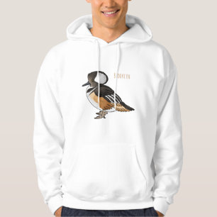 Afbeelding van de cartoon van gekookte merganser v hoodie