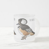 Afbeelding van de cartoon van gekookte merganser v matglas koffiemok (Voorkant rechts)