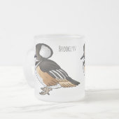 Afbeelding van de cartoon van gekookte merganser v matglas koffiemok (Voorkant links)