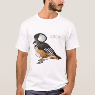 Afbeelding van de cartoon van gekookte merganser v t-shirt