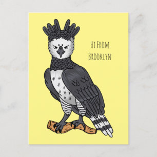 Afbeelding van de cartoon van Harpy Eagle Briefkaart