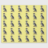 Afbeelding van de cartoon van Harpy Eagle Cadeaupapier (Vlak)