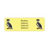 Afbeelding van de cartoon van Harpy Eagle Etiket (Voorkant)