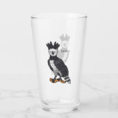 Afbeelding van de cartoon van Harpy Eagle Glas (Achterkant)