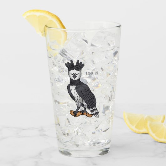 Afbeelding van de cartoon van Harpy Eagle Glas (Voorkant ijs)