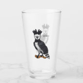 Afbeelding van de cartoon van Harpy Eagle Glas (Voorkant)