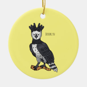 Afbeelding van de cartoon van Harpy Eagle Keramisch Ornament