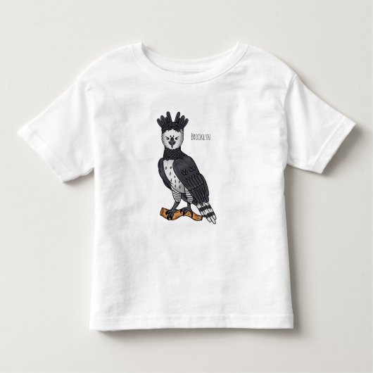 Afbeelding van de cartoon van Harpy Eagle Kinder Shirts (Voorkant)