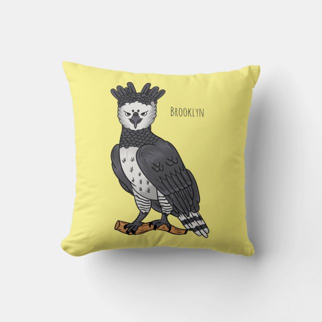 Afbeelding van de cartoon van Harpy Eagle Kussen (Voorkant)