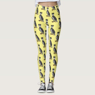 Afbeelding van de cartoon van Harpy Eagle Leggings