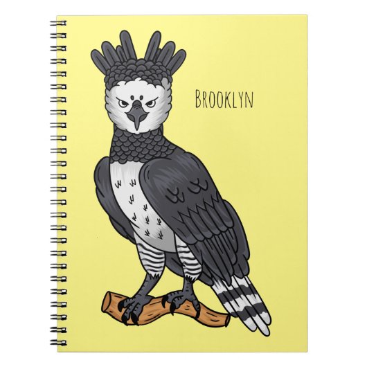 Afbeelding van de cartoon van Harpy Eagle Notitieboek (Voorkant)