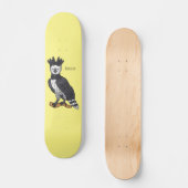 Afbeelding van de cartoon van Harpy Eagle Persoonlijk Skateboard (Voorkant)