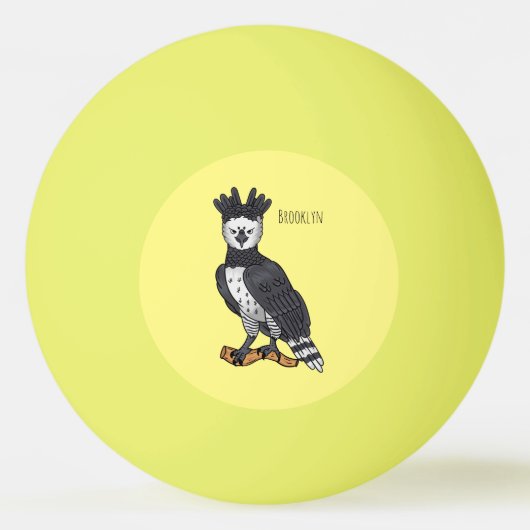 Afbeelding van de cartoon van Harpy Eagle Pingpongbal (Voorkant)