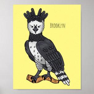 Afbeelding van de cartoon van Harpy Eagle Poster