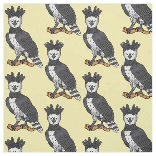 Afbeelding van de cartoon van Harpy Eagle Stof (Swatch)
