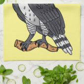 Afbeelding van de cartoon van Harpy Eagle Theedoek (Gevouwen)