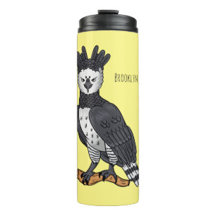 Afbeelding van de cartoon van Harpy Eagle Thermosbeker