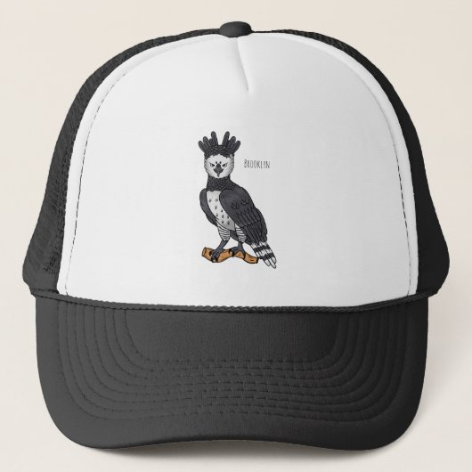 Afbeelding van de cartoon van Harpy Eagle Trucker Pet (Voorkant)