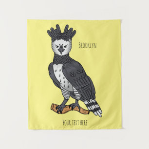 Afbeelding van de cartoon van Harpy Eagle Wandkleed