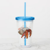 Afbeelding van de cartoon van Hermit crab Acryl Drinkbeker (Voorkant)