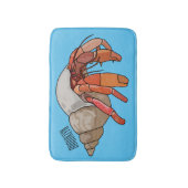 Afbeelding van de cartoon van Hermit crab Badmat (Voorkant Verticaal)