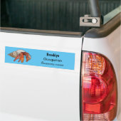 Afbeelding van de cartoon van Hermit crab Bumpersticker (Op Truck)
