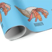 Afbeelding van de cartoon van Hermit crab Cadeaupapier (Rol Hoek)