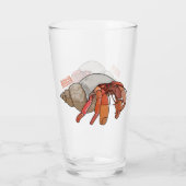 Afbeelding van de cartoon van Hermit crab Glas (Achterkant)