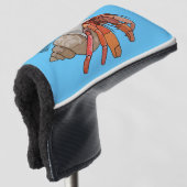 Afbeelding van de cartoon van Hermit crab Golfheadcover (3/4 voorkant)