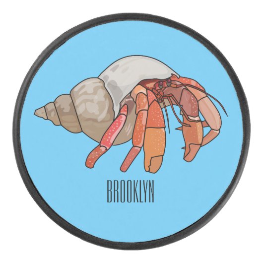 Afbeelding van de cartoon van Hermit crab Hockey Puck (Voorkant)
