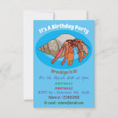 Afbeelding van de cartoon van Hermit crab Kaart (Voorkant)