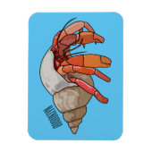 Afbeelding van de cartoon van Hermit crab Magneet (Verticaal)