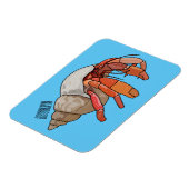 Afbeelding van de cartoon van Hermit crab Magneet (Linkerzijde)
