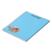 Afbeelding van de cartoon van Hermit crab Notitieblok (Linkerzijde)