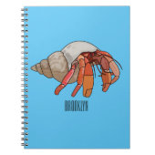 Afbeelding van de cartoon van Hermit crab Notitieboek (Voorkant)