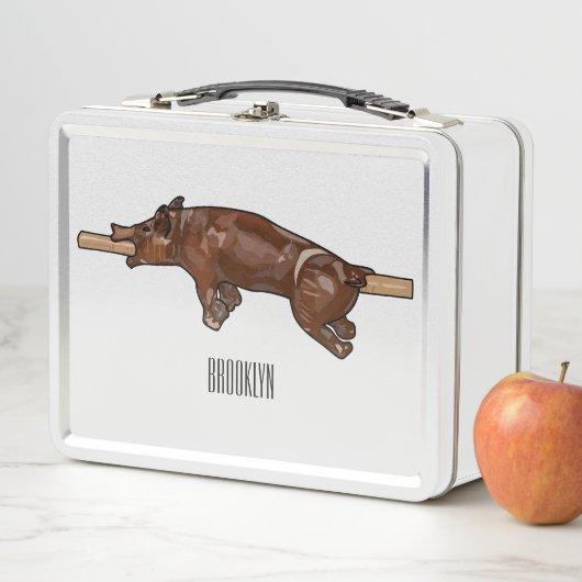 Afbeelding van de cartoon van het varkenroast/van  (In situ)