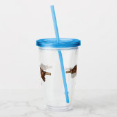 Afbeelding van de cartoon van het varkenroast/van  acryl drinkbeker (Links)