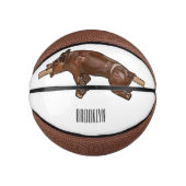 Afbeelding van de cartoon van het varkenroast/van  basketbal (Voorkant)