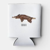 Afbeelding van de cartoon van het varkenroast/van  blikjeskoeler (Voorkant)