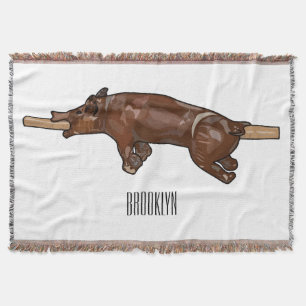 Afbeelding van de cartoon van het varkenroast/van  deken