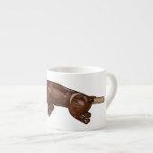 Afbeelding van de cartoon van het varkenroast/van espresso kop (Voorkant rechts)