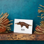 Afbeelding van de cartoon van het varkenroast/van  fotoplaat (Zijkant)