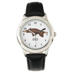 Afbeelding van de cartoon van het varkenroast/van horloge