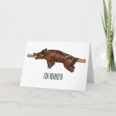 Afbeelding van de cartoon van het varkenroast/van  kaart (Voorkant)